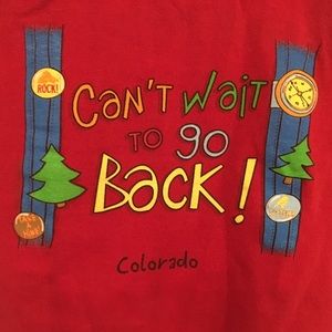 Colorado Red t-shirt Kids Can’t wait to go back! Colorado” state tourist 3T